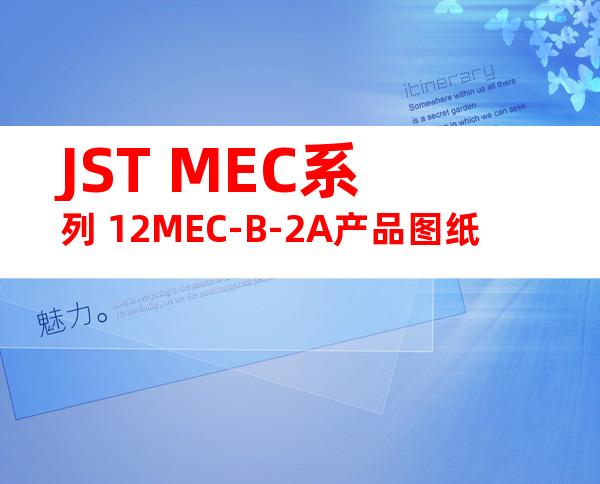 JST MEC系列 12MEC-B-2A产品图纸